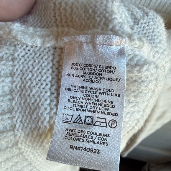 LOFT Ivory Textured Sweater - Picture 4 of 4